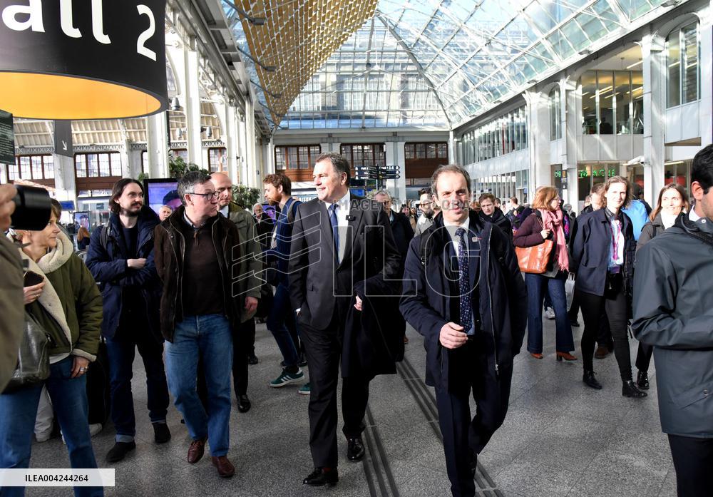 Reopening Of The Paris-Milan TGV Line in Paris