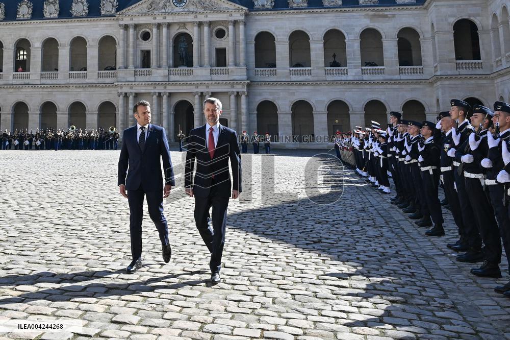 Welcoming Ceremony For The Danish Royal Couple - Paris