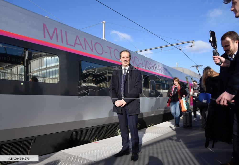 Reopening Of The Paris-Milan TGV Line in Paris