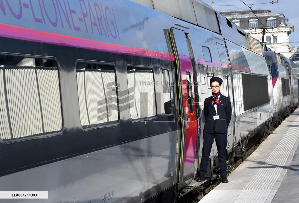 Reopening Of The Paris-Milan TGV Line in Paris