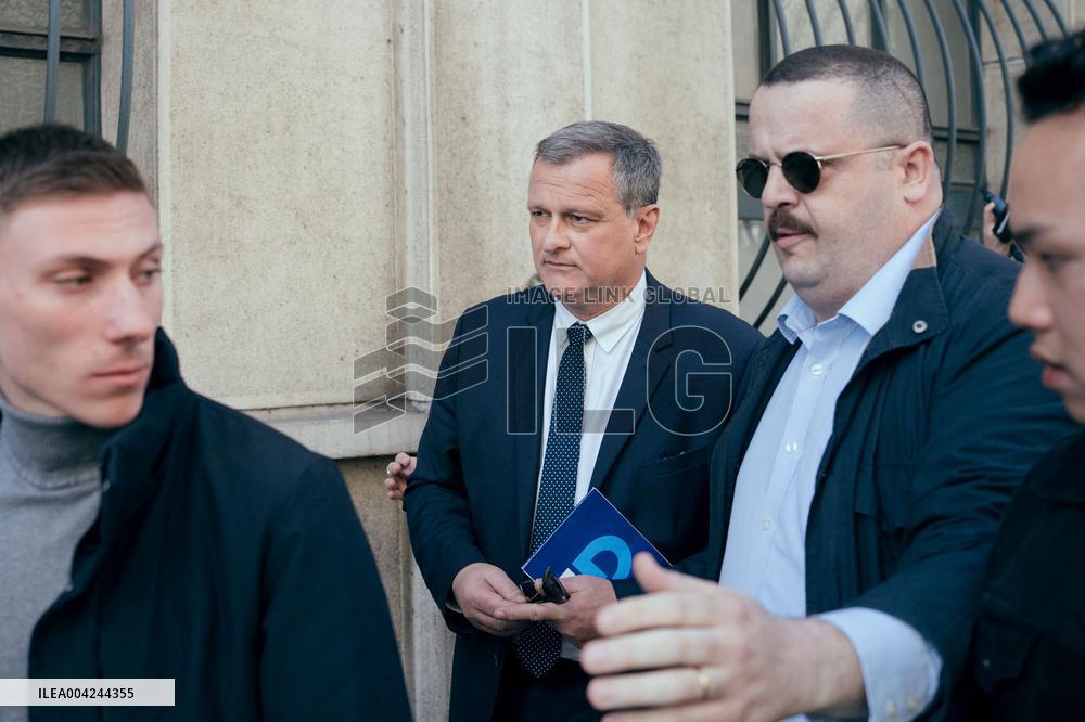 RN Headquarters After The Marine Le Pen Trial - Paris