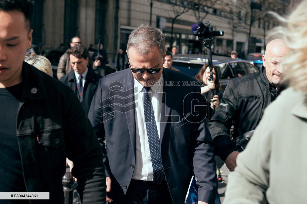 RN Headquarters After The Marine Le Pen Trial - Paris