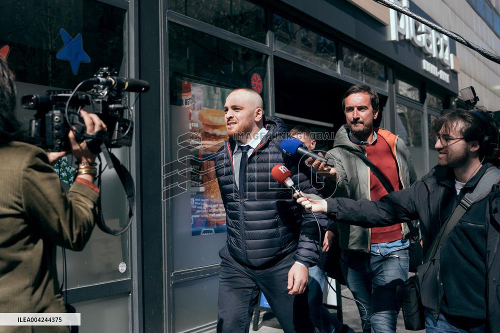 RN Headquarters After The Marine Le Pen Trial - Paris