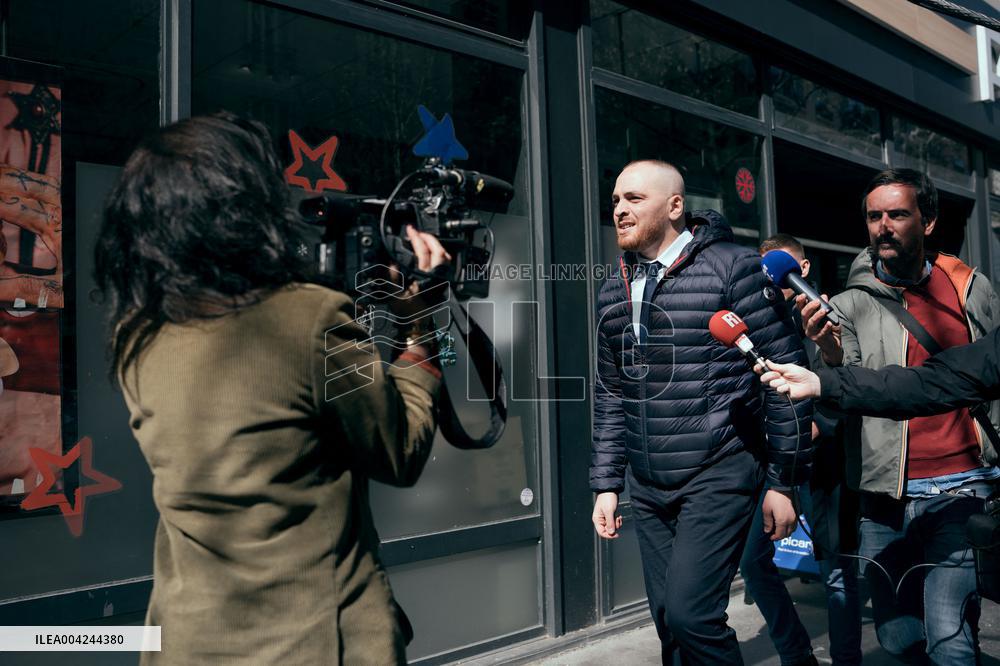 RN Headquarters After The Marine Le Pen Trial - Paris