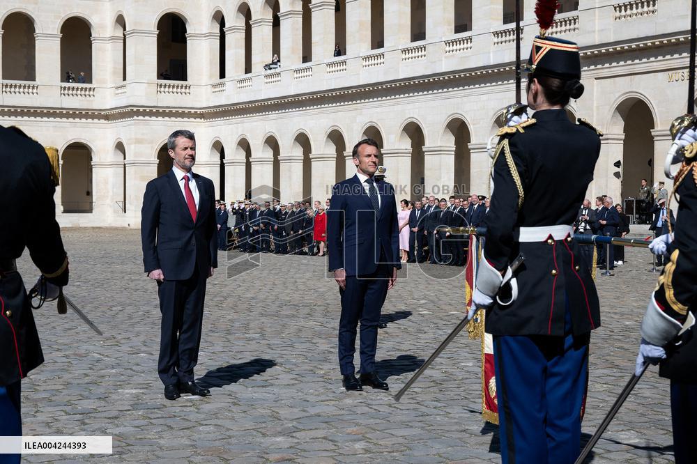Welcoming Ceremony For The Danish Royal Couple - Paris