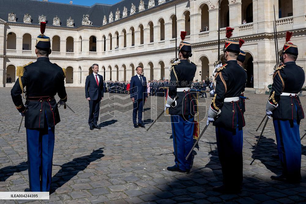 Welcoming Ceremony For The Danish Royal Couple - Paris