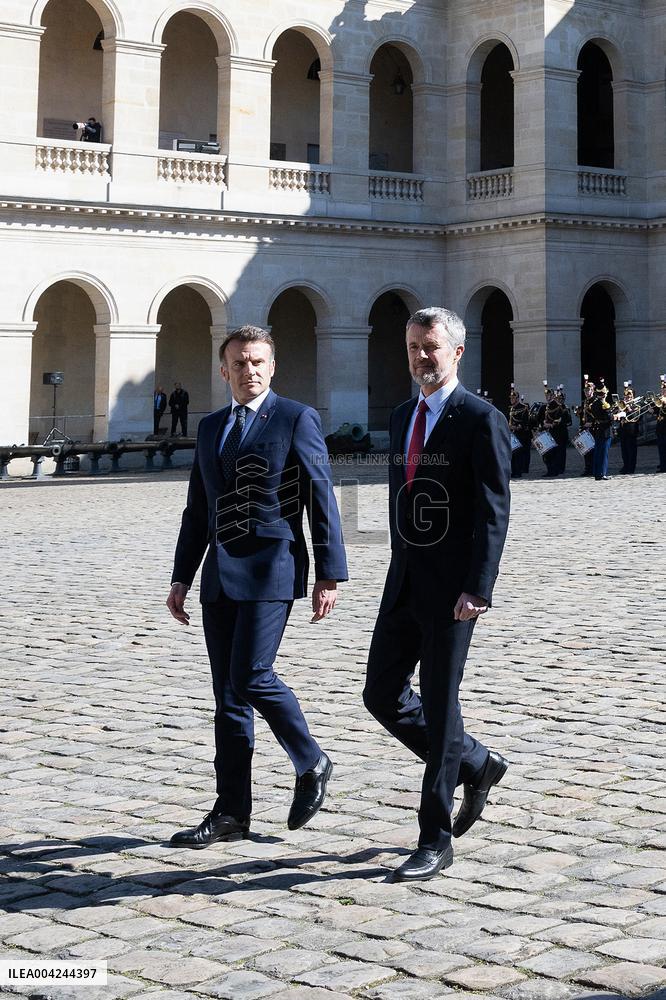 Welcoming Ceremony For The Danish Royal Couple - Paris