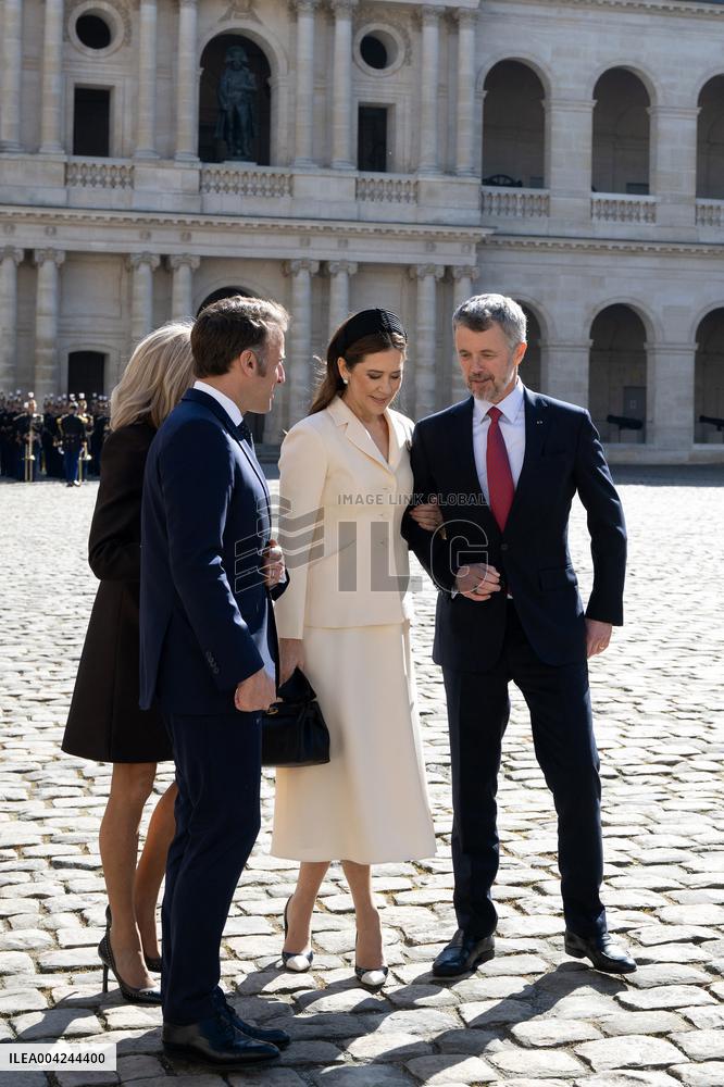 Welcoming Ceremony For The Danish Royal Couple - Paris