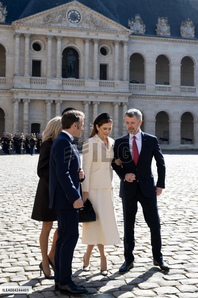 Welcoming Ceremony For The Danish Royal Couple - Paris