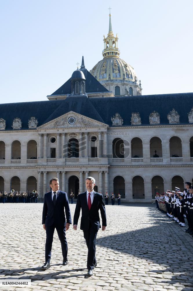 Welcoming Ceremony For The Danish Royal Couple - Paris