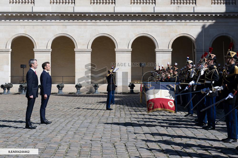 Welcoming Ceremony For The Danish Royal Couple - Paris