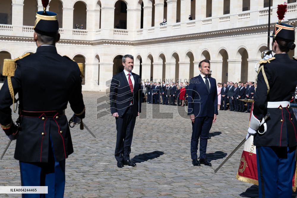 Welcoming Ceremony For The Danish Royal Couple - Paris