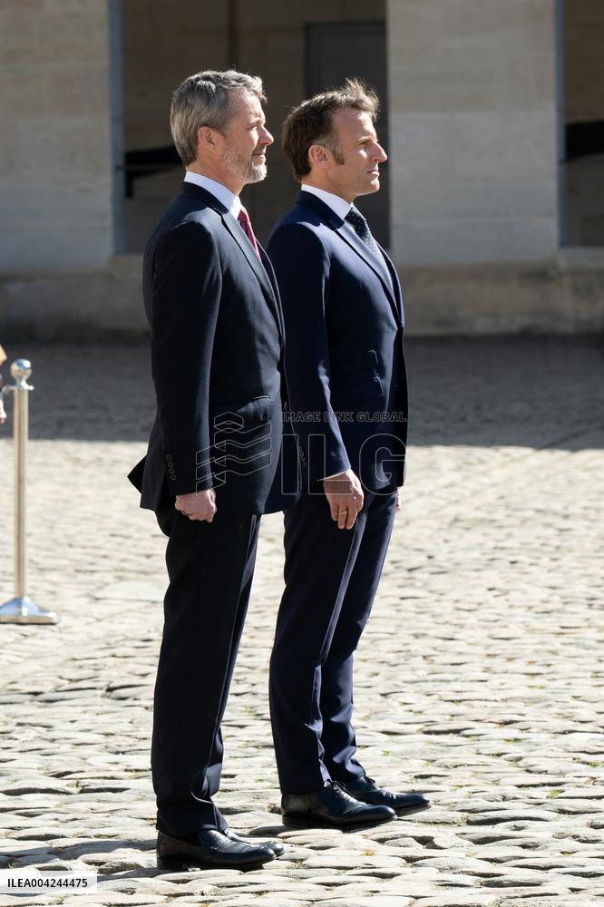 Welcoming Ceremony For The Danish Royal Couple - Paris