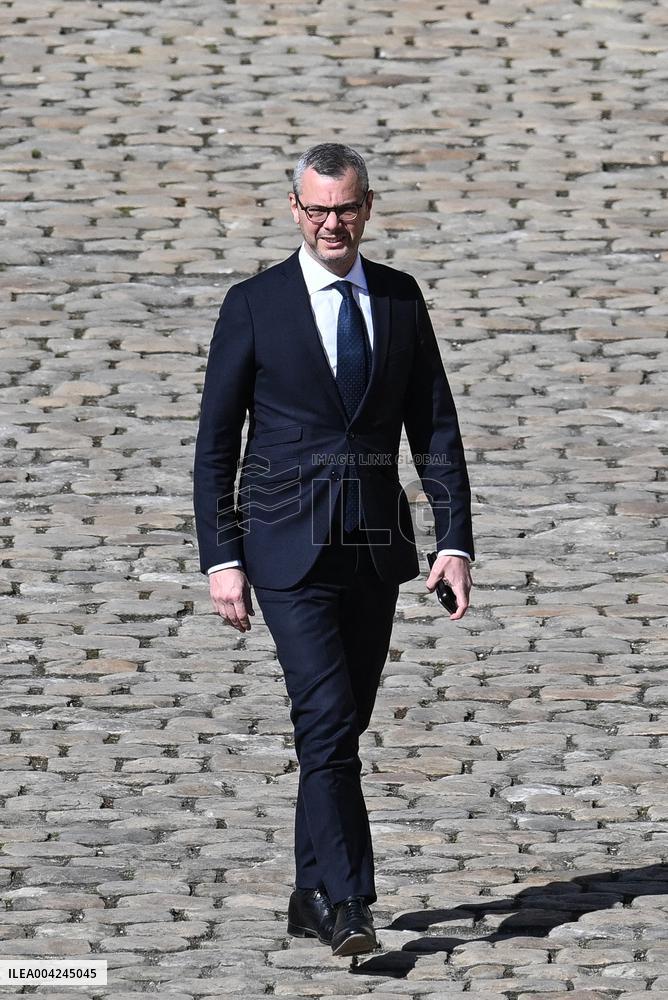 Welcome Ceremony For King Of Denmark At The Invalides - Paris