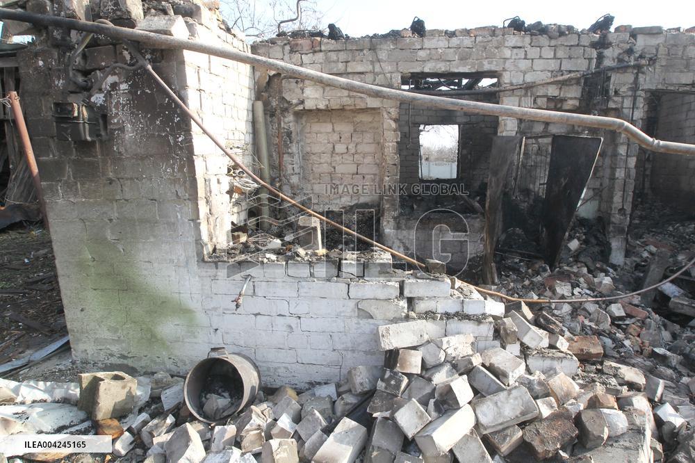 Russian drone attack on residential area in Dnipro