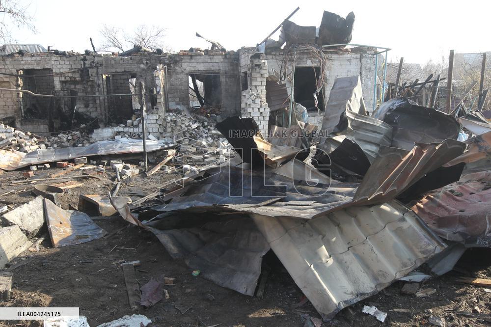 Russian drone attack on residential area in Dnipro