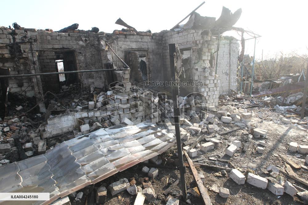 Russian drone attack on residential area in Dnipro