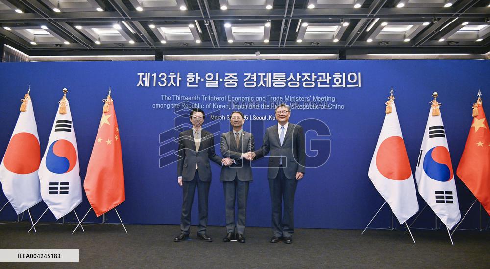 Japan, China-S. Korea trade meeting