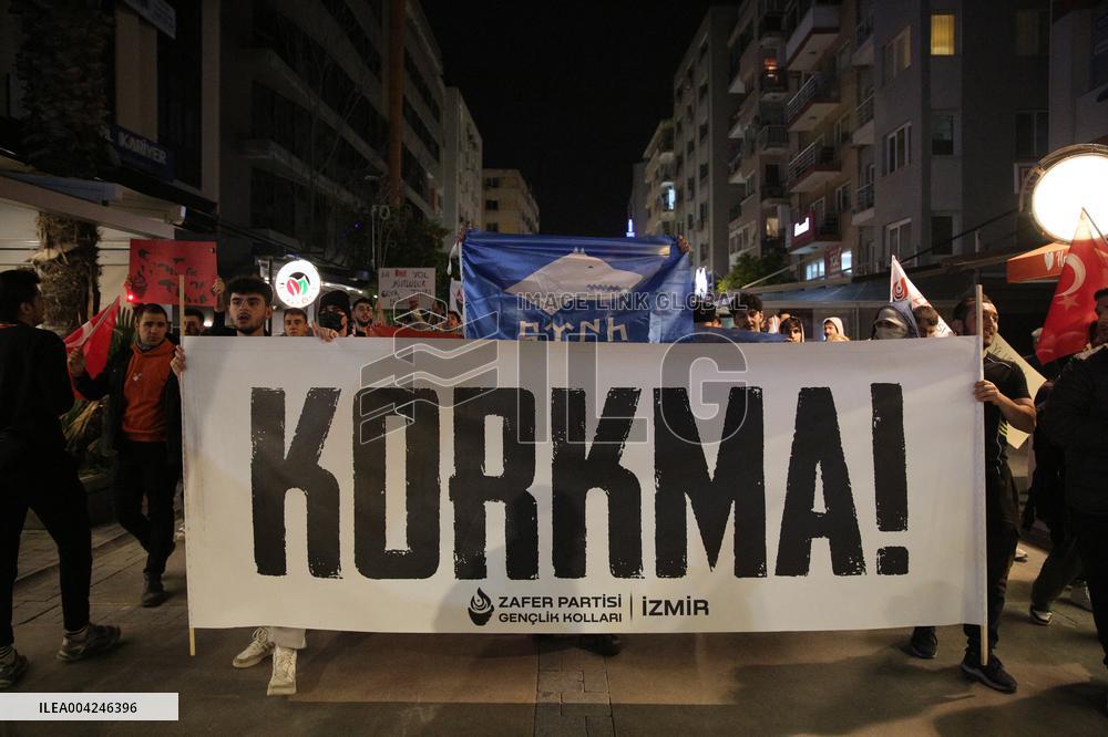 Protest in Izmir over jailing of Erdogan's main rival