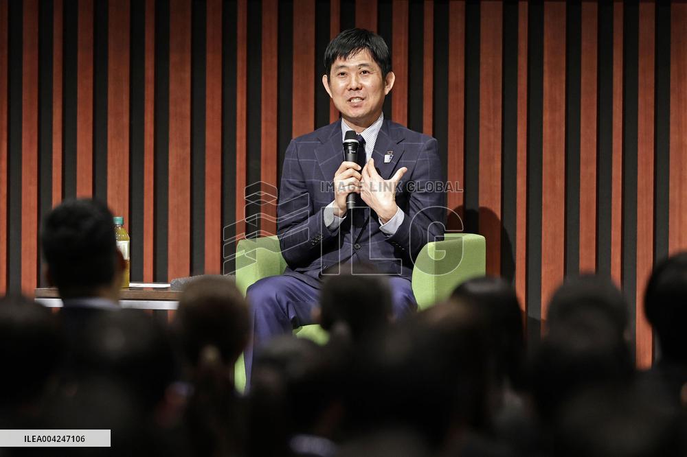 Soccer: Japan manager Moriyasu