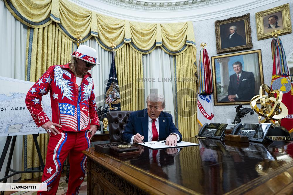 Kid Rock Joins Trump For Order Targeting Entertainment Industry Competition - DC