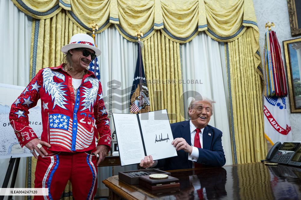 Kid Rock Joins Trump For Order Targeting Entertainment Industry Competition - DC