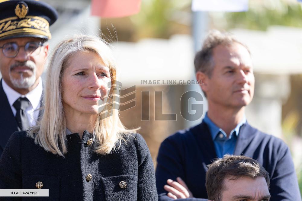 Marie Barsacq Visit To Nice