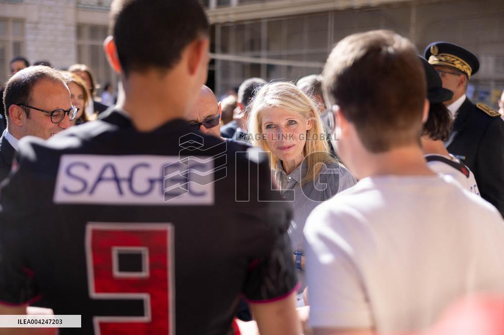 Marie Barsacq Visit To Nice