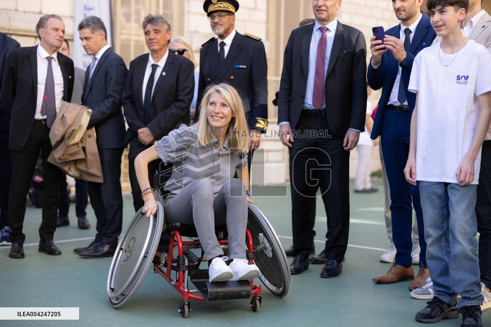 Marie Barsacq Visit To Nice