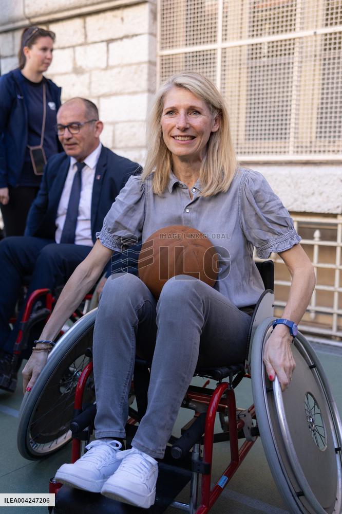 Marie Barsacq Visit To Nice