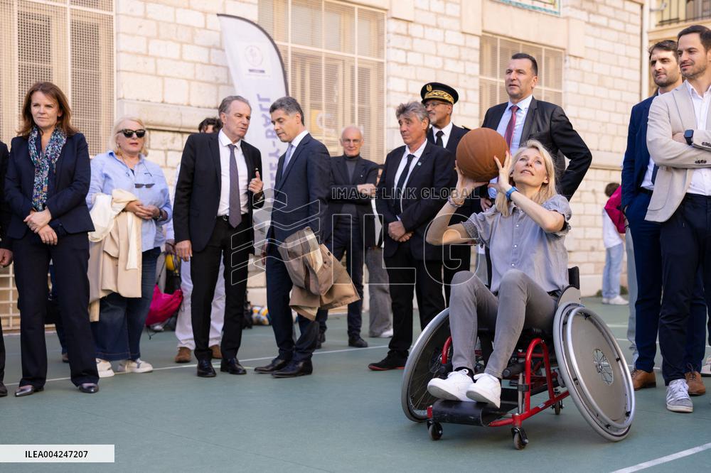 Marie Barsacq Visit To Nice