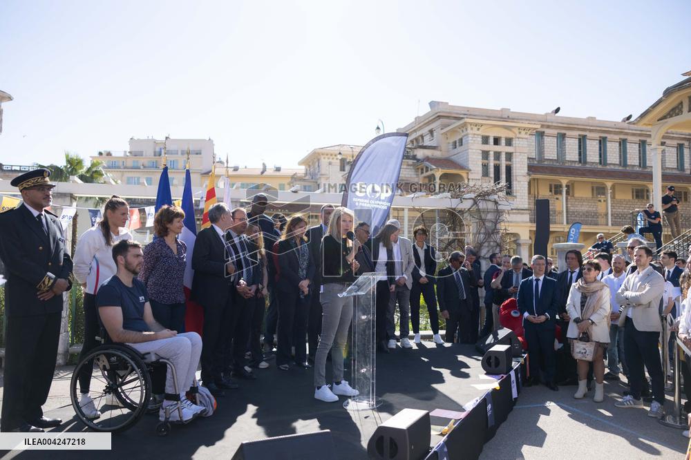 Marie Barsacq Visit To Nice