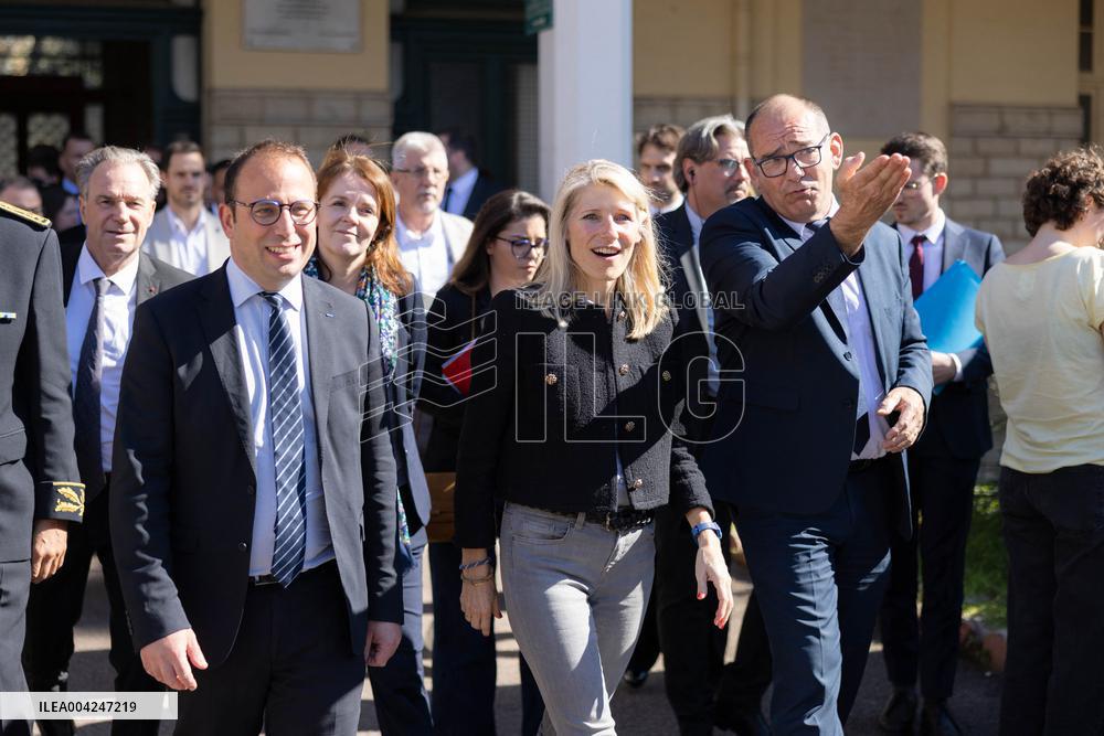 Marie Barsacq Visit To Nice