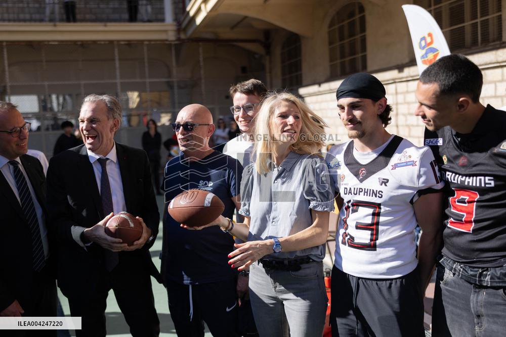 Marie Barsacq Visit To Nice