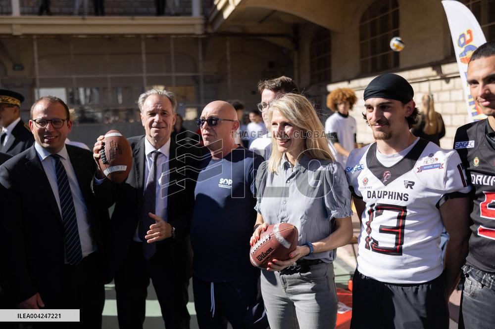 Marie Barsacq Visit To Nice