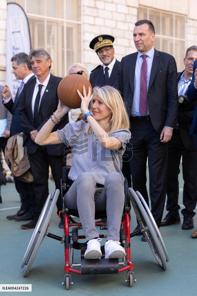 Marie Barsacq Visit To Nice