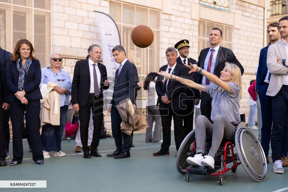 Marie Barsacq Visit To Nice