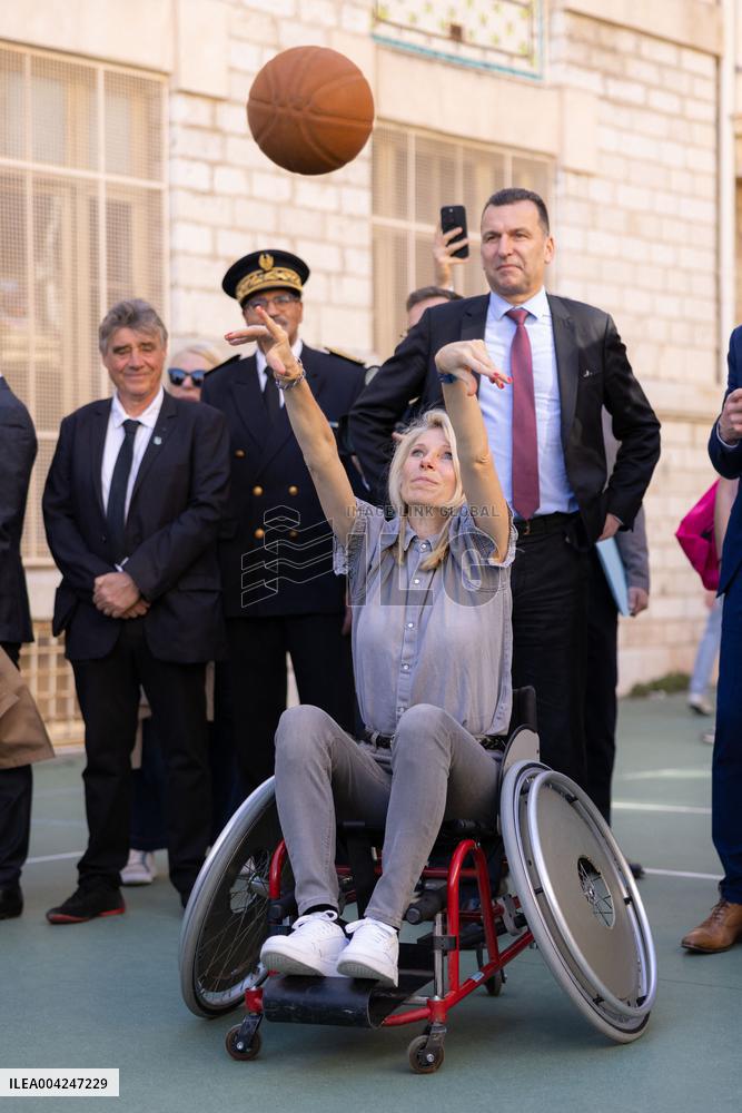 Marie Barsacq Visit To Nice