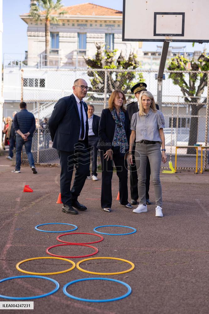 Marie Barsacq Visit To Nice