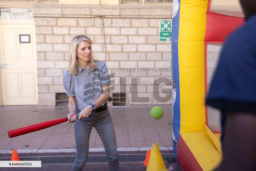 Marie Barsacq Visit To Nice