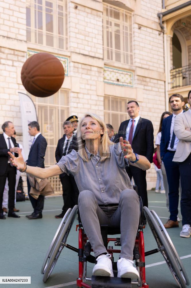 Marie Barsacq Visit To Nice