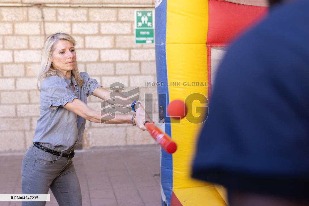 Marie Barsacq Visit To Nice