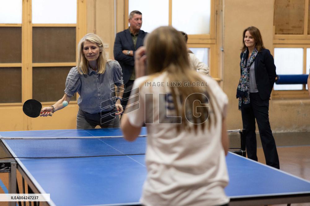 Marie Barsacq Visit To Nice