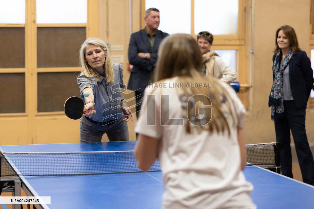 Marie Barsacq Visit To Nice