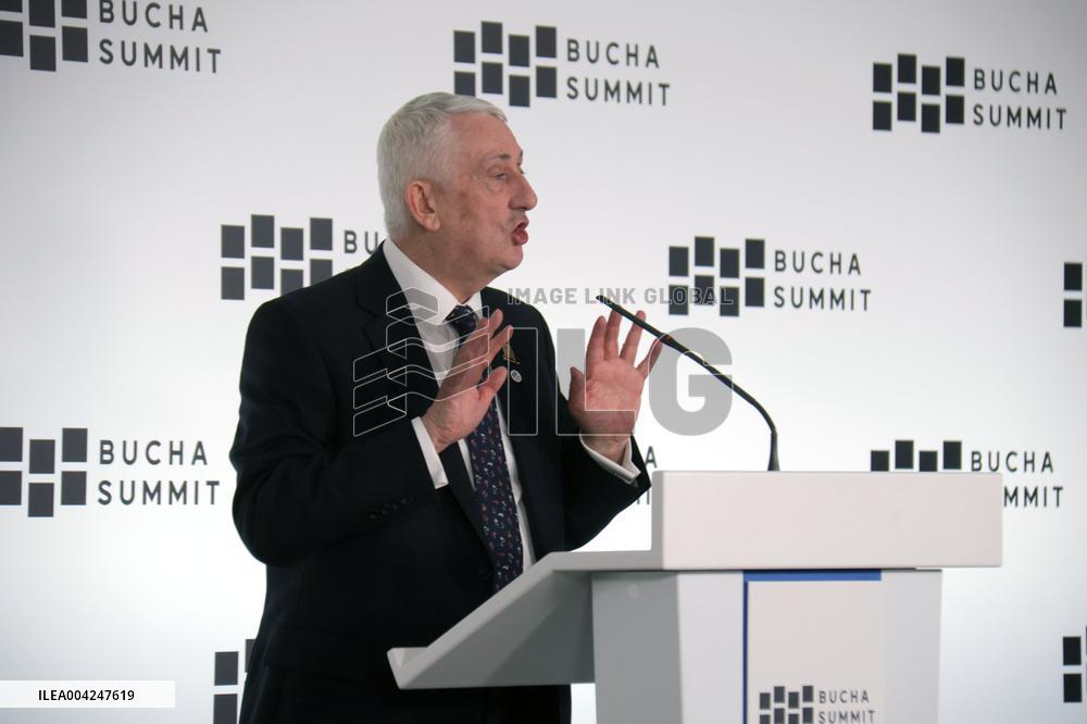 Briefing of Sir Lindsay Hoyle at Bucha Summit 2025