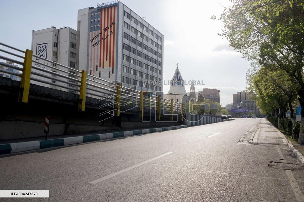 Anti-US Mural in Tehran
