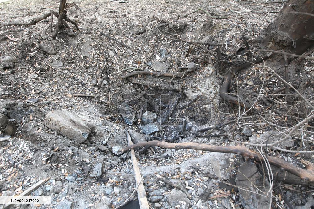 Aftermath of Russian drone strike on Dnipro