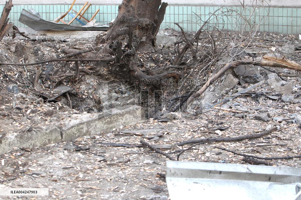 Aftermath of Russian drone strike on Dnipro