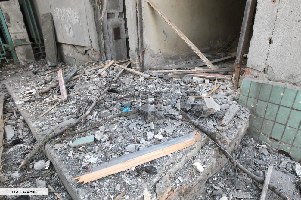 Aftermath of Russian drone strike on Dnipro