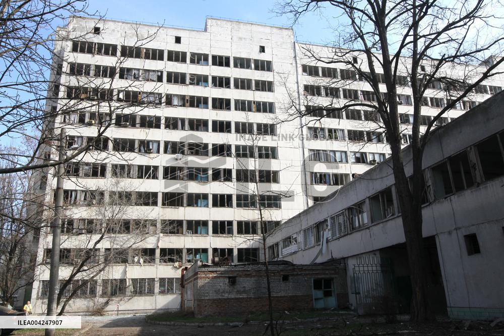 Aftermath of Russian drone strike on Dnipro